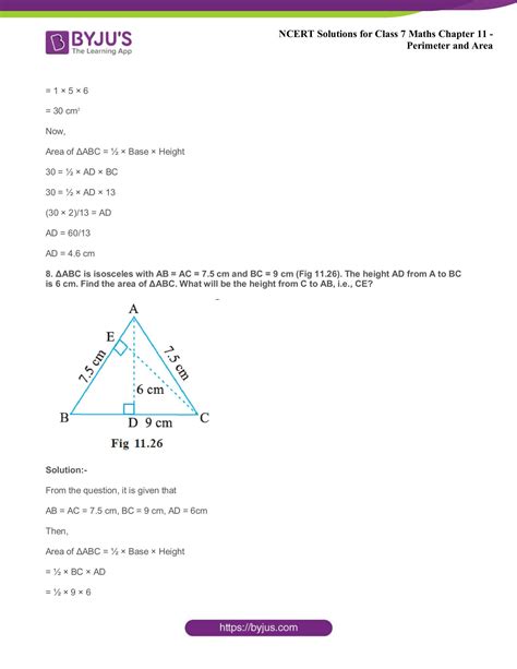 Ncert Solutions For Class 7 Maths Exercise 11 2 Chapter 11 Perimeter And Area Free Pdf Download