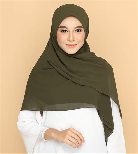 Tudung Warna Olive Green 1 Mason Nolan