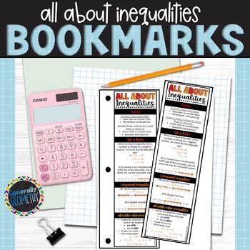 Solving Inequalities Graphic Organizer Reference Compound Absolute