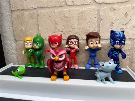 Pj Masks Super Catboy Cat Connor Amaya Owlette Greg Gekko Figure Htf Ebay