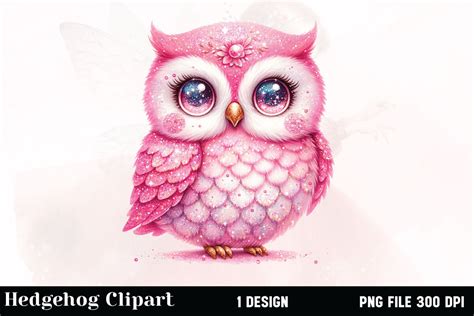 Glitter Owl Clipart Graphic By Vertex · Creative Fabrica