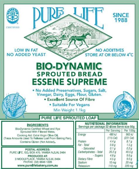 Essene Supreme | Pure Life Sprouted Bakery