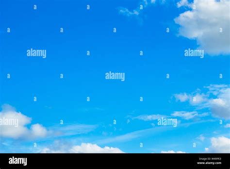Blue Sky And Clouds In The Fresh Air Stock Photo Alamy