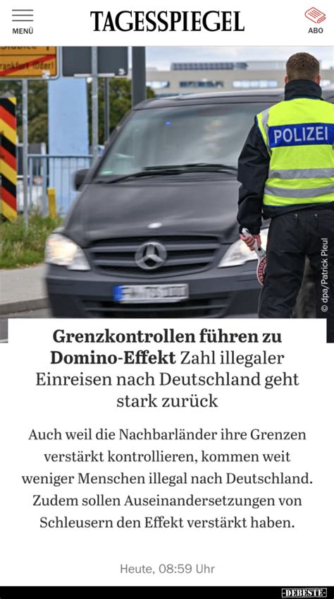 Grenzkontrollen F Hren Zu Domino Effekt Zahl Illegaler Einreisen Nach