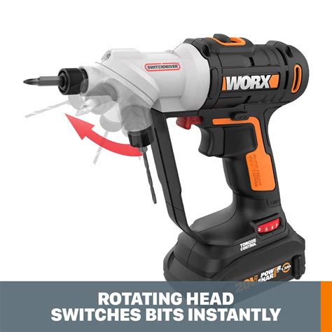 Worx Wx176l 1 20v Power Share Switchdriver 2 In 1 Cordless Drill