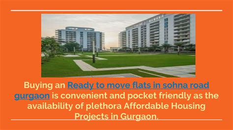 Ppt Ready To Move Flats In Gurgaon Golf Course Road Powerpoint