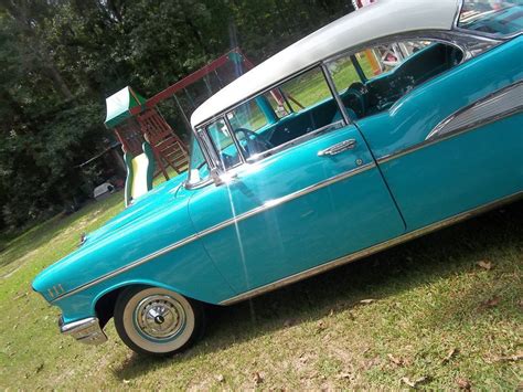 1957 Chevrolet Belair 210 2 Door Hardtop Turquoise Classic Chevrolet Bel Air 150 210 1957 For Sale