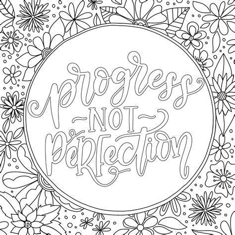 Inspirational Words Coloring Pages - Coloring Home