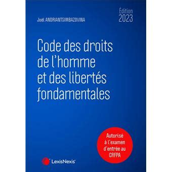 Code Des Droits De L Homme Et Des Libertes Fondamentales Reli