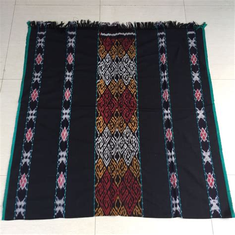 Jual Kain Tenun Ikat Etnik Tumpal Tengah Besar Motif Toraja Shopee