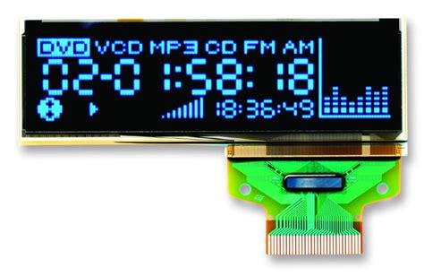 DD 12832BE 1A Densitron Graphic OLED 128 X 32 Blue On Black