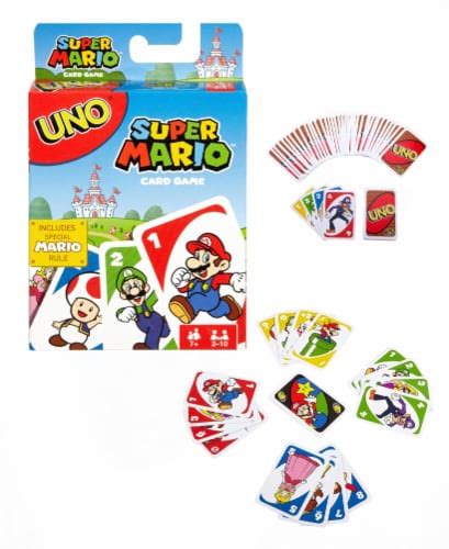 Mattel Uno Super Mario Card Game Ct Fred Meyer