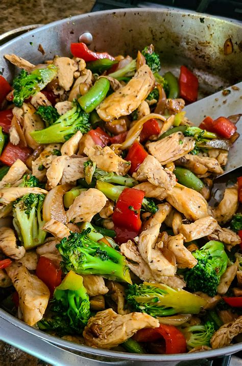 easy chicken  vegetable stir fry salt sugar spice