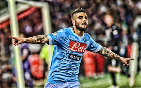 Download wallpapers 4k, Lorenzo Insigne, HDR, SSC Napoli, italian ...