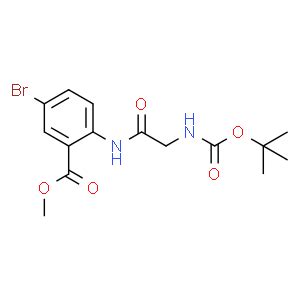 5 Bromo 2 2 Tert Butoxycarbonylamino Acetylamino Benzoic Acid Methyl