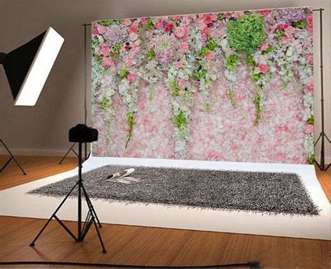 Yongfoto X M Vinyl Foto Hintergrund Sch Ne Blumenwand Dekoration