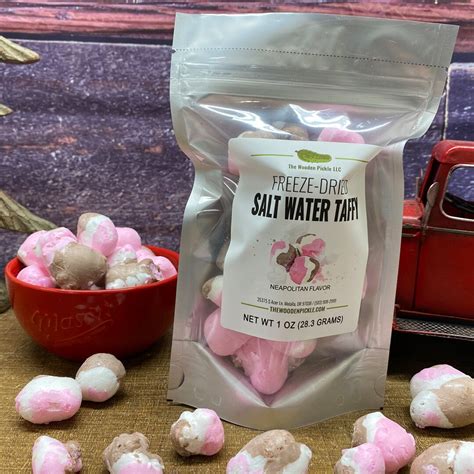 Freeze Dried Neapolitan Taffy Crunchy Candy Snacks Salt Etsy