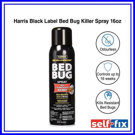 Harris Black Label Egg Kill Pyrethroid Resist Bed Bug Killer Aerosol