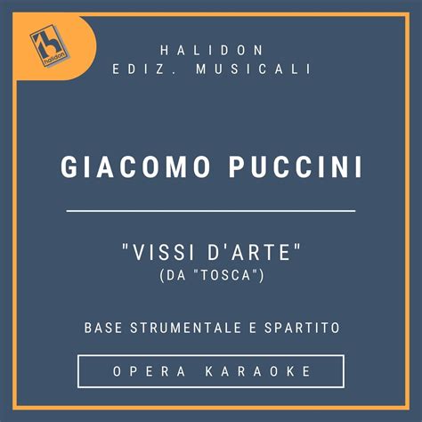 Giacomo Puccini Vissi D Arte Da Tosca Aria Di Tosca Soprano