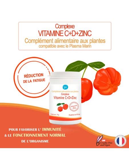 Complexe Vitamine C D Zinc Magn Sium