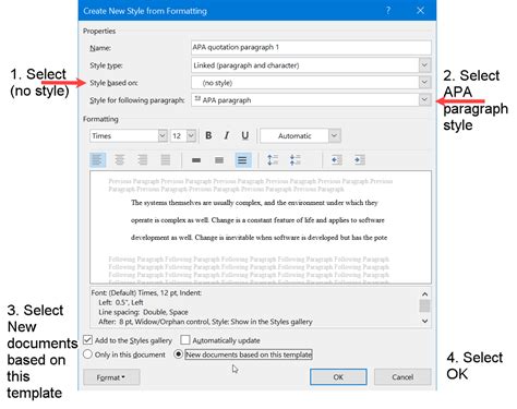 The APA quotation style in Word is easily created. Reuse to save time.