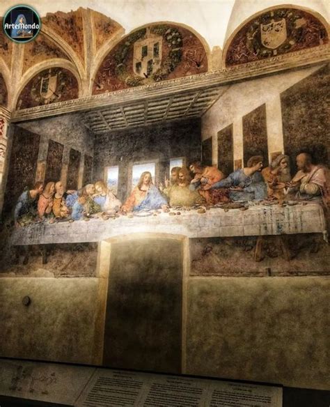 Arte Mondo On Instagram Il Cenacolo Di Leonardo Da Vinci Basilica