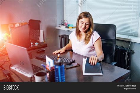 Busy Office Female Image And Photo Free Trial Bigstock