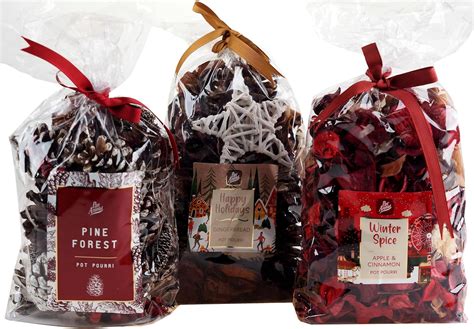 Christmas Pot Pourri Fragrance Bags Pinegingerbreadcinnamon Set
