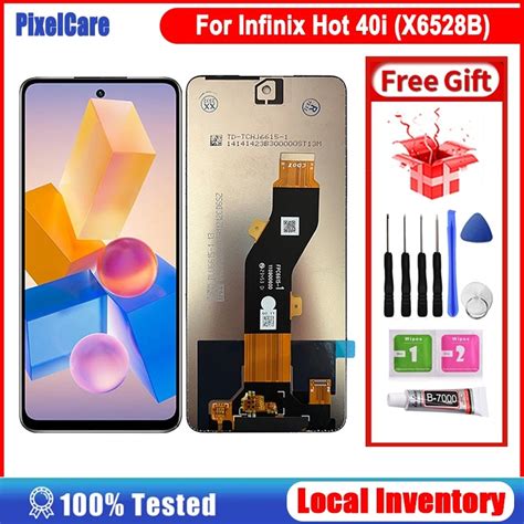 Màn hình LCD chính hãng có khung cho Infinix Hot 40i X6528B Infinix