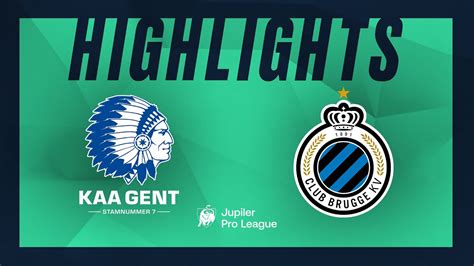 KAA Gent Club Brugge Hoogtepunten YouTube