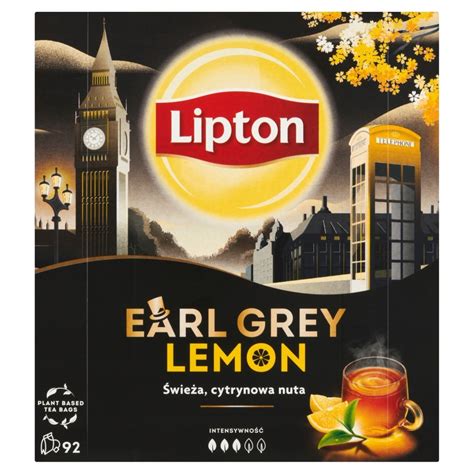 Herbata Lipton Earl Grey herbata czarna z cytryną 92 torebki