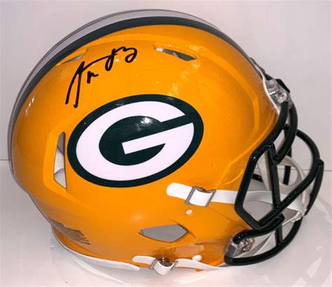 Aaron Rodgers Autographed Speed Authentic Packers Helmet - The ...