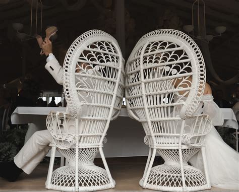 White Peacock Chair The Wedding Creators