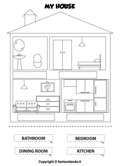 Schede Didattiche Di Inglese My House Fantavolando