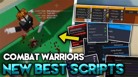 New Op Roblox Combat Warriors Script Gui Hack Kill Aura Hitbox