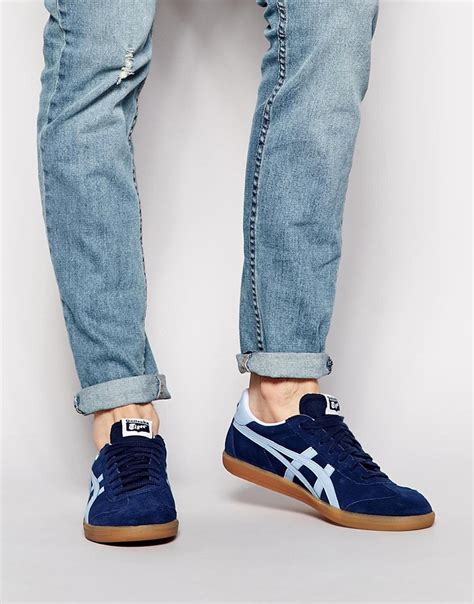 Lyst Onitsuka Tiger Tokuten Suede Sneakers In Blue For Men