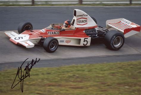 Emerson Fittipaldi Autograph Signed Photographs By Emerson Fittipaldi