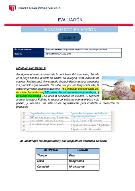 Pensamiento en acción S06 Grupo 6 Situación Contextual 6 Rodrigo es