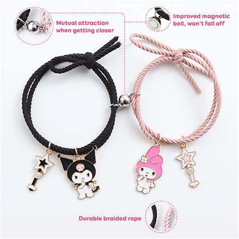 Kuromi And My Melody Bracelet Magnetic Couples Bracelets Mutual