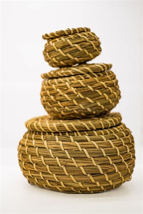 Collection Of Handmade Rattan Baskets Handmade Wicker Basket Made From