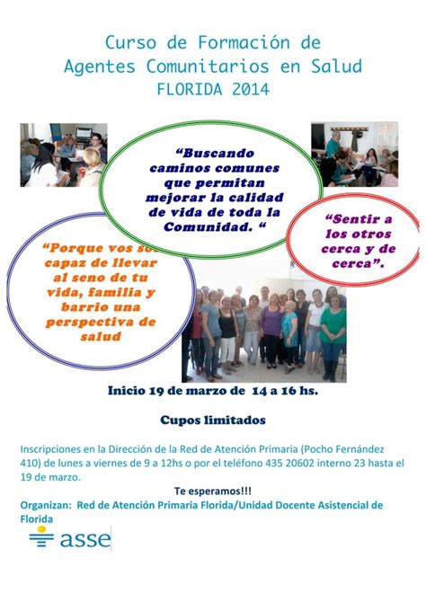 Curso de formación de Promotores Comunitarios de Salud 2014 Florida