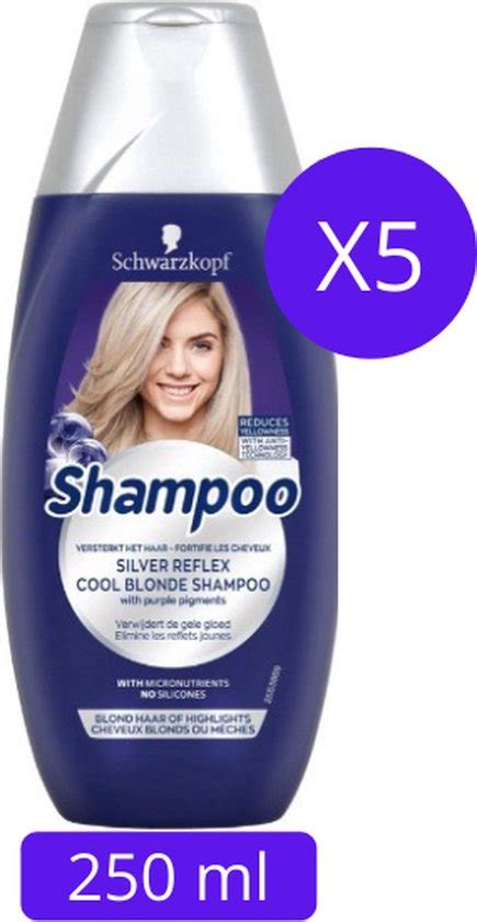 Schwarzkopf Reflex Silver Shampoo X Ml Voordeelverpakking Bol