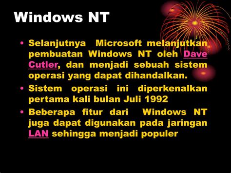 Ppt Sejarah Dan Perkembangan Microsoft Windows Powerpoint