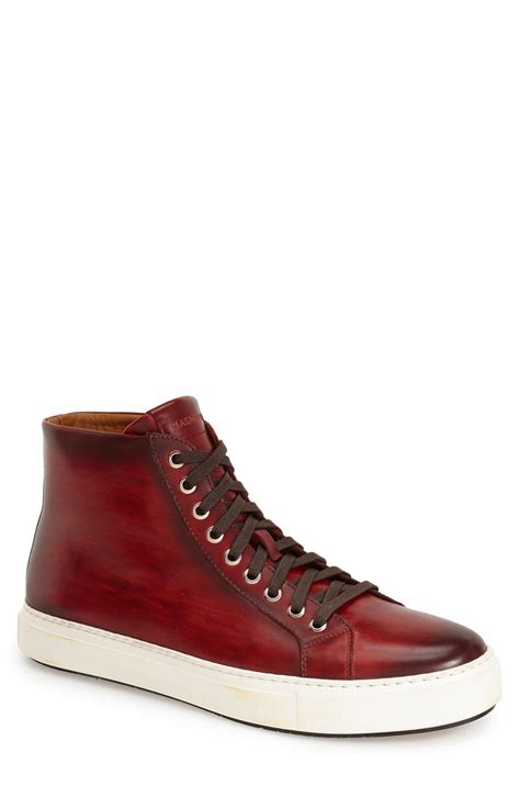 Magnanni Brando High Top Sneaker In Red For Men Lyst