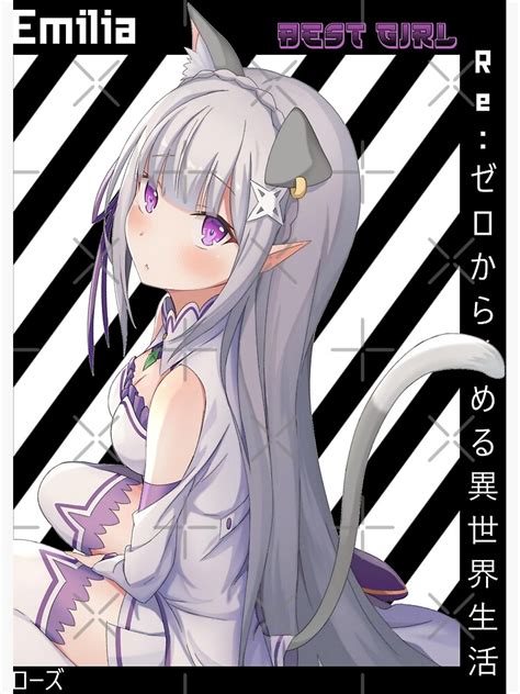 Emilia Neko Puck Ears Rezero Restarting Life In Another World