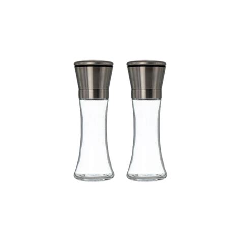 Regent Kitchen Salt and Papper Grinders Stainless Steel and Glass set