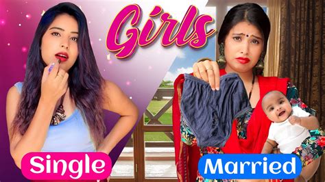 Girls Single Vs Married Before Vs After Marriage Sbabli Youtube