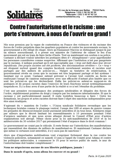 Autoritarisme Et Racisme Une Porte Sentrouvre à Nous De Louvrir En