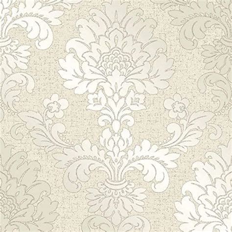 Fine Décor Fd41965 Quartz Damask Wallpaper Silver Uk Diy And Tools