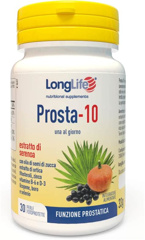 Longlife Prosta Integratore Di Serenoa Titolato All In Acidi